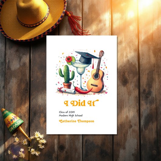 Afstuderen Fiesta Foto Aankondiging