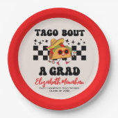 Afstuderen Fiesta Taco over een cijfer Papieren Bordje (Voorkant)