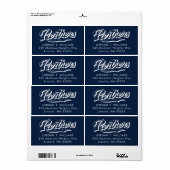 AFSTUDEREN FIU Panthers Etiket (Full Sheet)