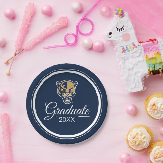 AFSTUDEREN FIU Panthers Papieren Bordje (Feest)