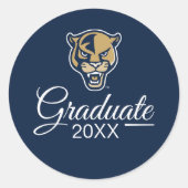 AFSTUDEREN FIU Panthers Ronde Sticker (Voorkant)