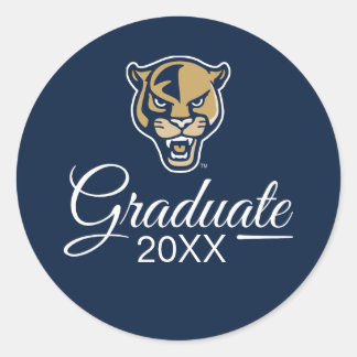 AFSTUDEREN FIU Panthers Ronde Sticker