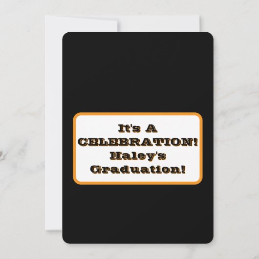 Afstuderen Flat Announcement Kaart (Achterkant)