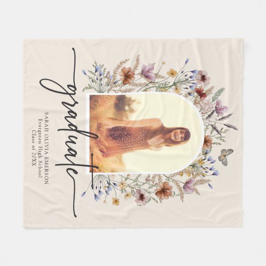 Afstuderen Fleece Blanket (Voorkant (Horizontaal))