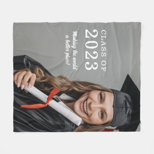 Afstuderen Fleece Blanket Deken (Voorkant (Horizontaal))