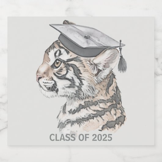 Afstuderen flesetiket bier etiket (Enkel label)