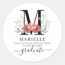Afstuderen Floral Monogram Logo