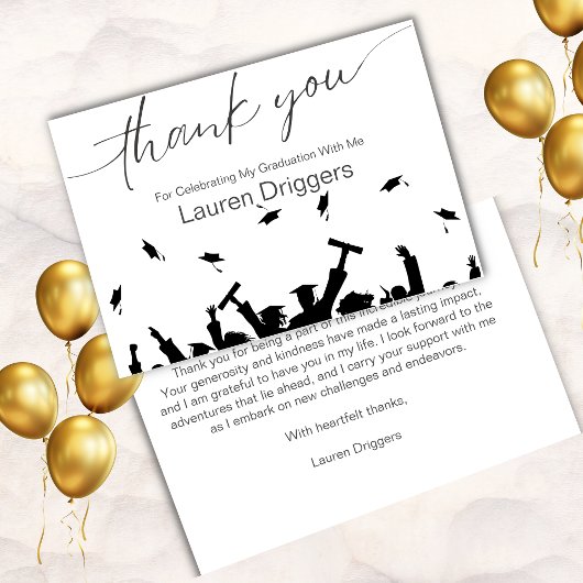 Afstuderen Flying Petten Dank u Bedankkaart