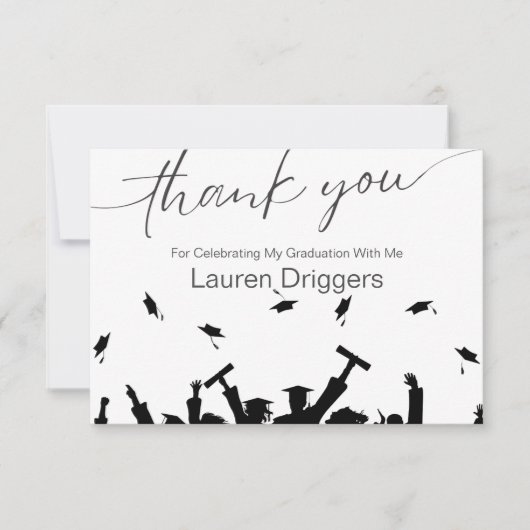 Afstuderen Flying Petten Dank u Bedankkaart (Voorkant)