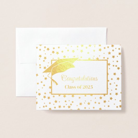 Afstuderen Folie Kaarten (Voorkant met envelop)