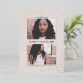 Afstuderen Folie Uitnodiging (Staand Voorkant)