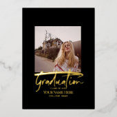 Afstuderen Folie Uitnodiging Kaarten (Voorkant)