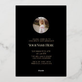 Afstuderen Folie Uitnodiging Kaarten (Achterkant)