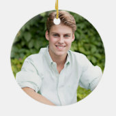 Afstuderen Foto 20XX Afstudeerder Pet Aangepaste k Keramisch Ornament (Achterkant)