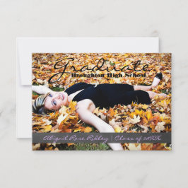 Afstuderen Foto - 3x5 Chalkboard Stripe Kaart