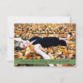 Afstuderen foto | 3x5 Groene streep Kaart (Voorkant)