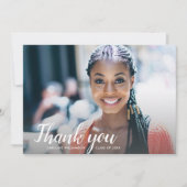 Afstuderen Foto Aangepast Bedankt Opmerking Achter (Voorkant)