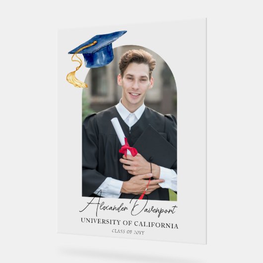 Afstuderen foto aangepaste acryl teken acryl bord (Hoek)