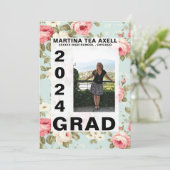  Afstuderen Foto Aankondiging  (Staand voorkant)