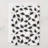 Afstuderen Foto Aankondiging Zwart-wit (Achterkant)