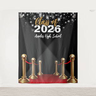 Afstuderen Foto Achtergrond - Hollywood Red Carpet Wandkleed