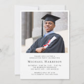 Afstuderen Foto Achtergrond voor Vellum Overlay Kaart (Achterkant)