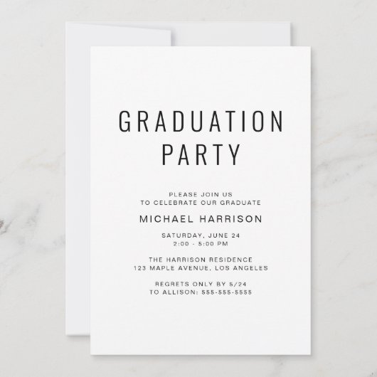 Afstuderen Foto Achtergrond voor Vellum Overlay Kaart (Achterkant)