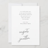  Afstuderen Foto Afstudeerder Afstuderen Aankondiging (Achterkant)