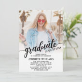 Afstuderen Foto Afstudeerder Afstuderen Partij Kaart (Staand voorkant)