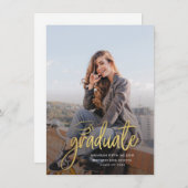 Afstuderen Foto Afstuderen 2025 Party Kaart (Voorkant / Achterkant)