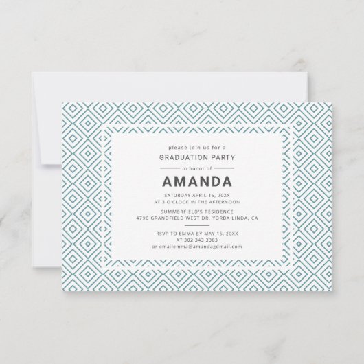 Afstuderen Foto Afstuderen 2025 Party Kaart (Achterkant)