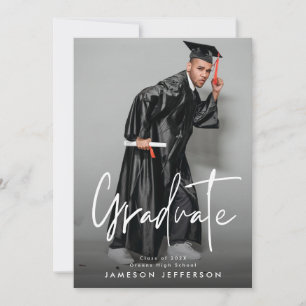 Afstuderen Foto Afstuderen Aankondiging