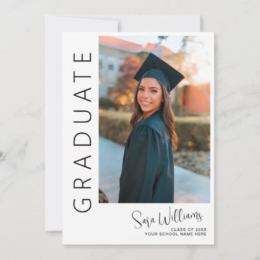 Afstuderen Foto Afstuderen Aankondiging (Voorkant)