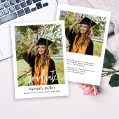 Afstuderen Foto Afstuderen Aankondiging