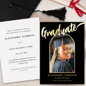 Afstuderen foto Afstuderen aankondiging Black Gold