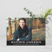 Afstuderen Foto Afstuderen Aankondiging Kaart (Staand voorkant)