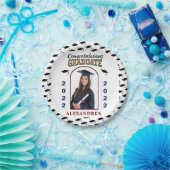 Afstuderen Foto Afstuderen Gefeliciteerd Aangepast Papieren Bordje (Feest)