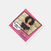 Afstuderen Foto Afstuderen Girly Pink Class of 202 Servet (Hoek)