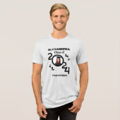 Afstuderen Foto Afstuderen Klasse Jaar 2024 Custom Tri-Blend Shirt (Voorkant volledig)