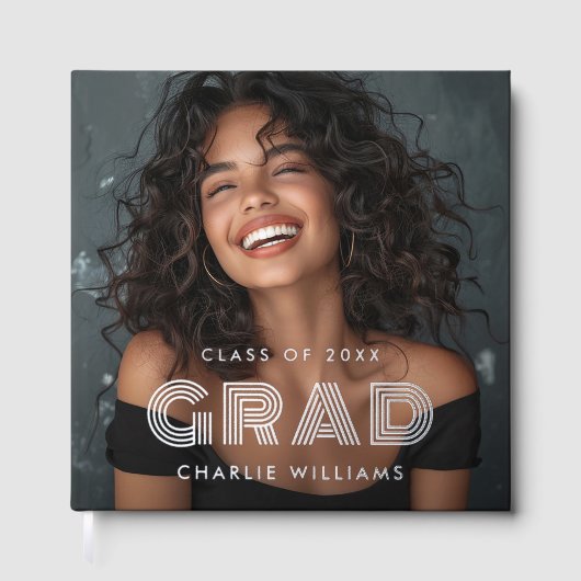 Afstuderen foto afstuderen naam jaar gastenboek (Voorkant)