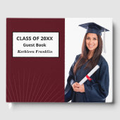 Afstuderen Foto Afstuderen Senior Class Custom Gastenboek (Voorkant)