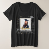Afstuderen foto Afstuderen Trotse moeder Personali Grote Maat T-shirt (Design voorkant)