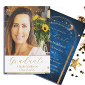 Afstuderen foto avond sterren feest kaart