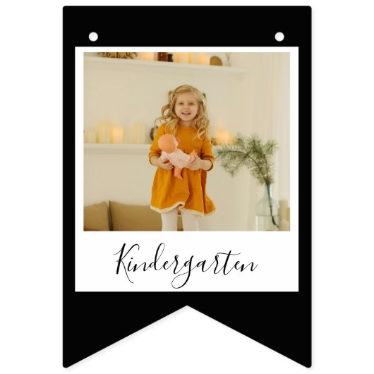 Afstuderen Foto Banner Kleuterschool naar 12e klas (Derde vlag)