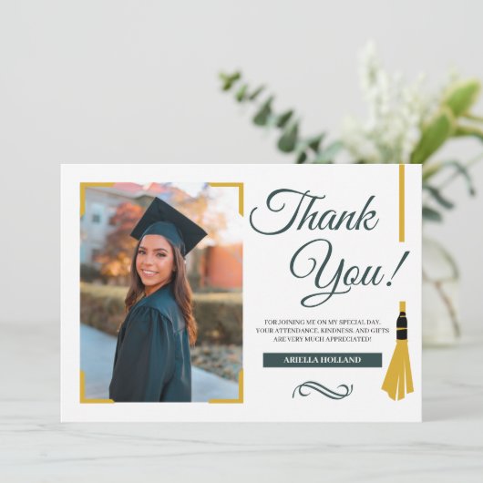 Afstuderen Foto bedankt (Staand voorkant)