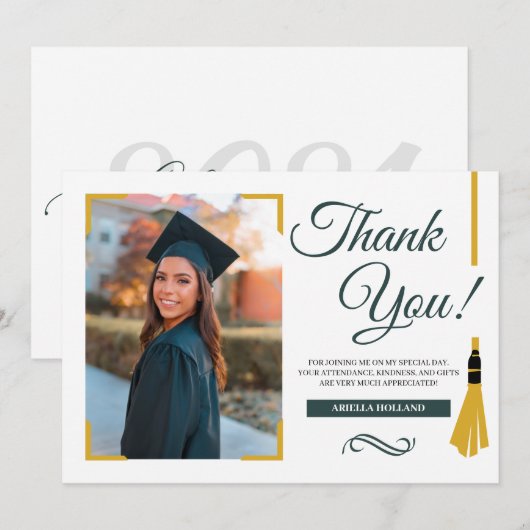 Afstuderen Foto bedankt (Voorkant / Achterkant)