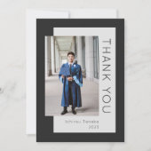 Afstuderen Foto Black 2023 - Hartelijk dank - kaar Bedankkaart (Voorkant)