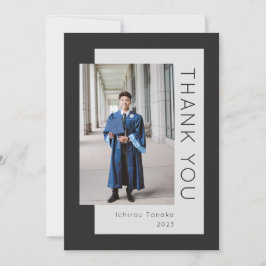 Afstuderen Foto Black 2023 - Hartelijk dank - kaar Bedankkaart