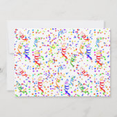 Afstuderen Foto: Black Pet Diploma Confetti Party Kaart (Achterkant)