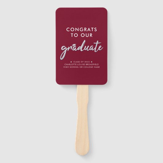 Afstuderen Foto Bourgondië Afstuderen 2024 Handwaaier (Voorkant)